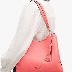 Kate Spade Loop Large Shoulder Bag Purse - Color:  Peach Melba